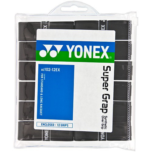 Yonex进口代理批发 Yonex Super Grap 12pk-黑色或白色