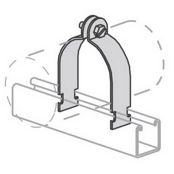 Power-Strut进口代理批发 Power-Strut PS1100-4-AS-EG 刚性支柱带，4 英寸，钢，电镀锌