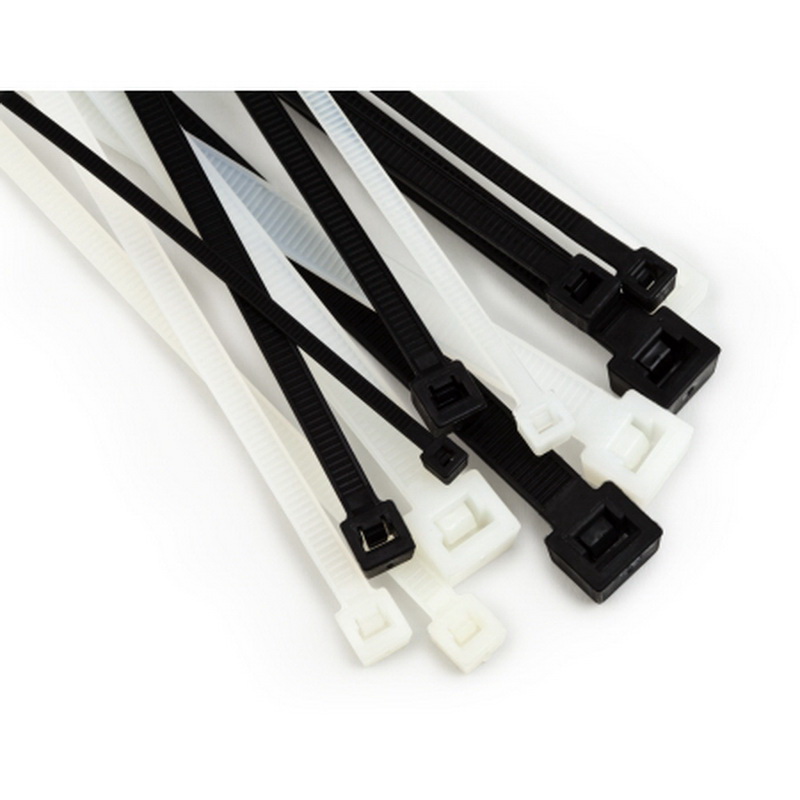 3M 8" Length  Cable Tie Natural color PK 1000  CT8NT50-C  50# tensile USA made 