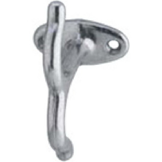 Three Prong Coat Hook - Satin Nickel - 4 1/4