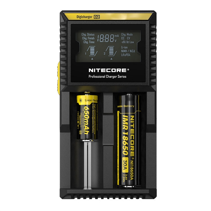 酷牌库|商品详情-Nitecore进口代理批发 Nitecore D2 Digicharger 2-Bay 智能电池充电器