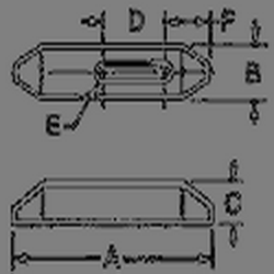 TE-CO USA进口代理批发 TE-CO 美国 8030406 152mm OAL (A) / M12 螺柱 (E)