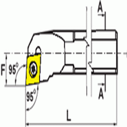 PAFANA EUROPEAN进口代理批发 PAFANA EUROPEAN 8700821 SI-SCLCR 8-2，刀柄：0.500"，最小孔径：0.560"，OAL：7"，中心线 F：0.290"，与 CC_T 刀片一起使用：-21.51，RH