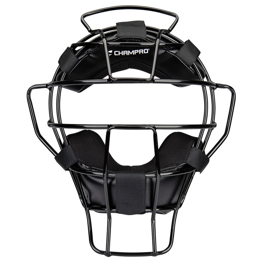 Champro Optimus MVP Adult Hockey Style Catcher's Helmet, Black