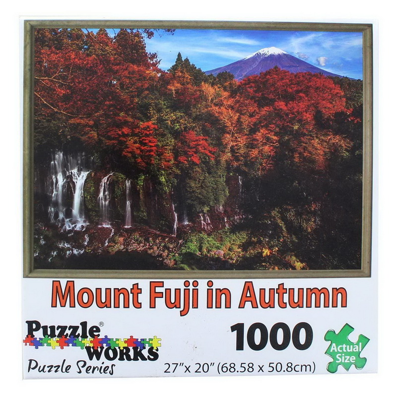 Bluegrass Premuim进口代理批发 Bluegrass Premuim BGR-80804MOU-C Puzzleworks 1000 片拼图，秋季富士山