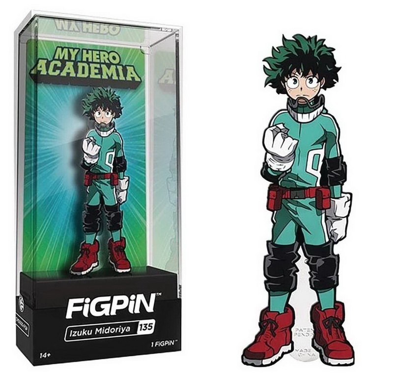 FiGPiN进口代理批发 FiGPiN 我的英雄阿卡达米亚 3 英寸收藏级珐琅 FiGPiN - Izuku Midoriya