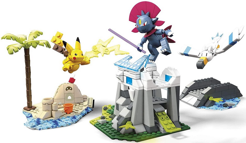 酷牌库|商品详情-Fisher-Price进口代理批发 Fisher-Price FBC-FVK80-C Pokemon Mega Construx 398 件建筑套装热带霜冻对决