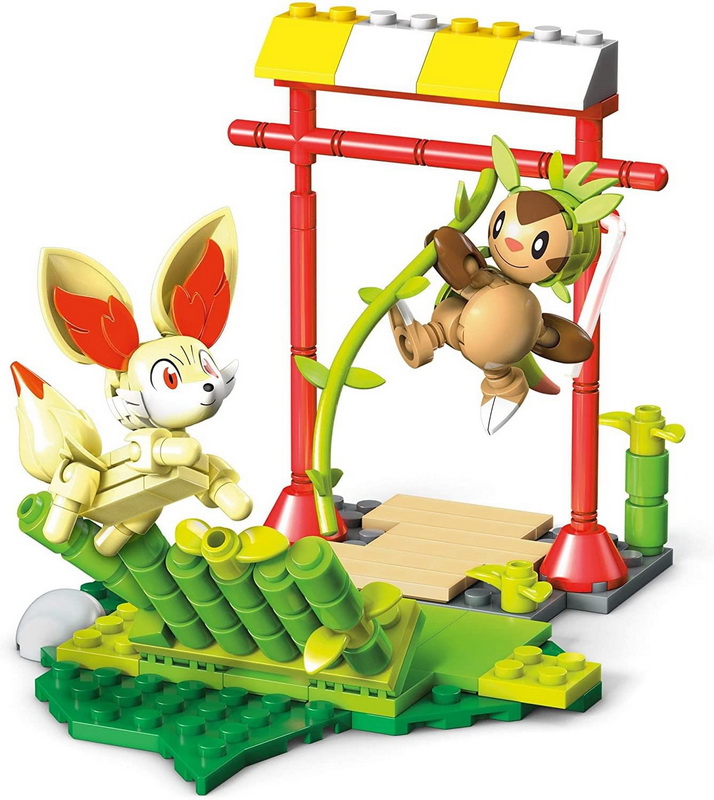 Fisher-Price进口代理批发 Fisher-Price FCP-GFV79-C Pokemon Chespin vs. Fennekin Mega Construx 套装