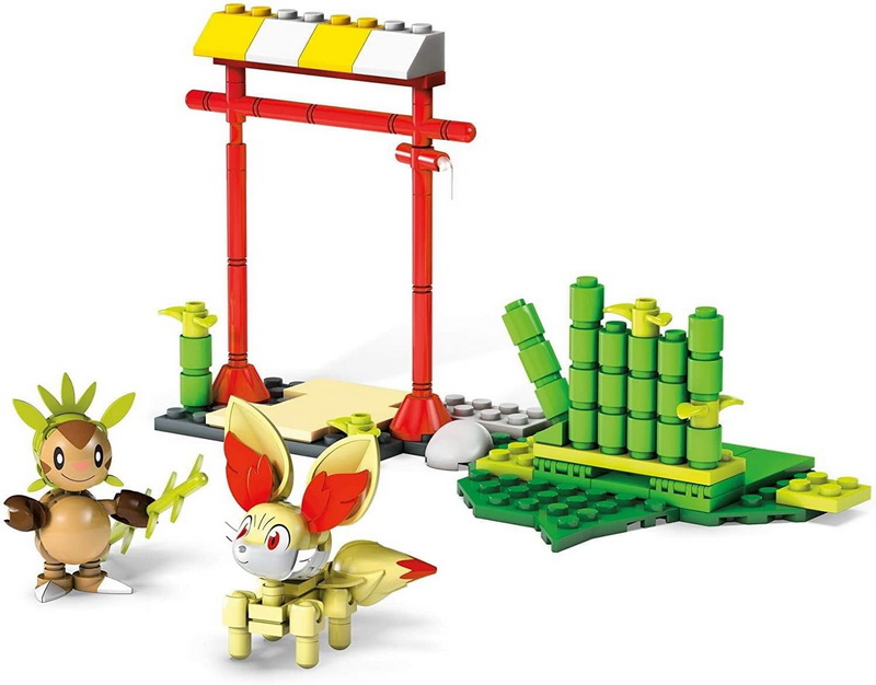 酷牌库|商品详情-Fisher-Price进口代理批发 Fisher-Price FCP-GFV79-C Pokemon Chespin vs. Fennekin Mega Construx 套装