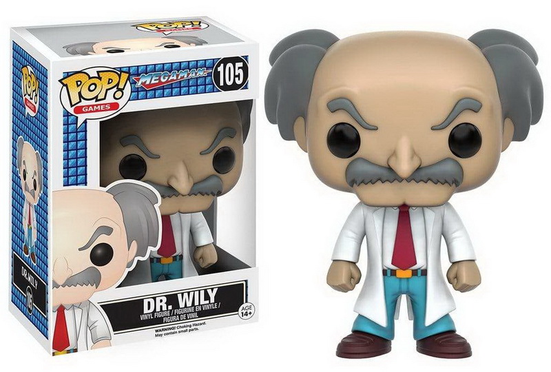 Funko进口代理批发 洛克人 Funko 流行游戏乙烯基人物 Wily 博士