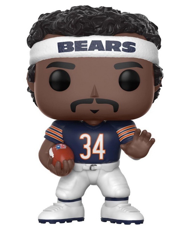 Funko进口代理批发 Funko FNK-20192-C 芝加哥熊队 NFL POP 乙烯基人偶：沃尔特・佩顿（主场）