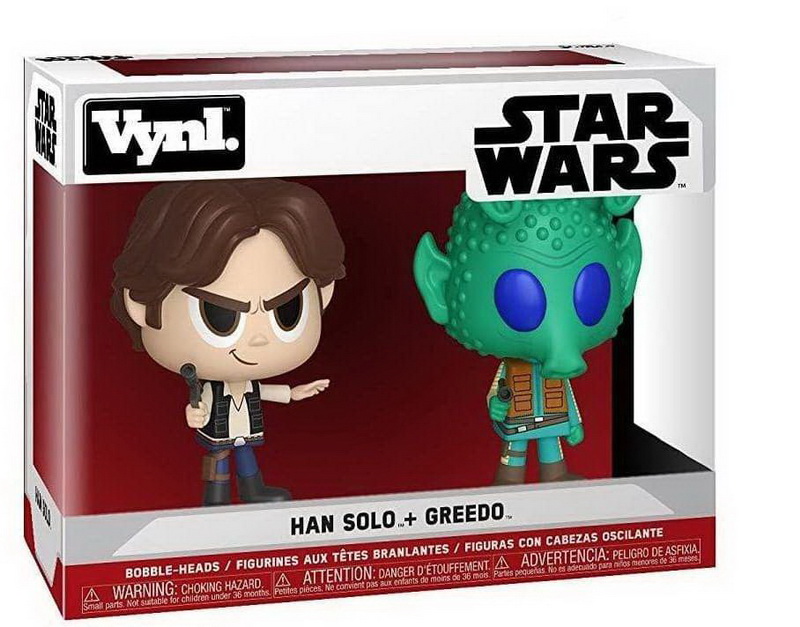 酷牌库|商品详情-Funko进口代理批发 Funko FNK-30808-C Funko VYNL：星球大战 - HanSolo 和 Greedo (ANH)