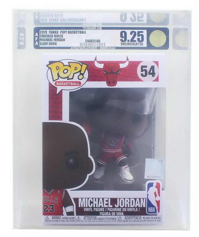 Funko进口代理批发 Funko FNK-36890-9.25-C 芝加哥公牛队 Funko POP NBA 乙烯基人偶 |迈克尔・乔丹 | AFA 评分 9.25