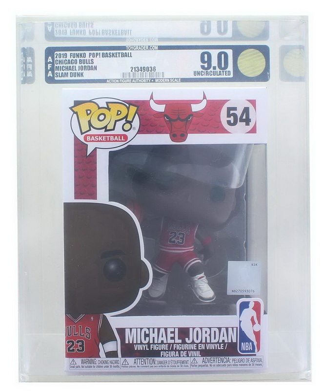 Funko进口代理批发 Funko FNK-36890-9-C 芝加哥公牛队 Funko POP NBA 乙烯基人偶 |迈克尔・乔丹 | AFA 评级 9.0