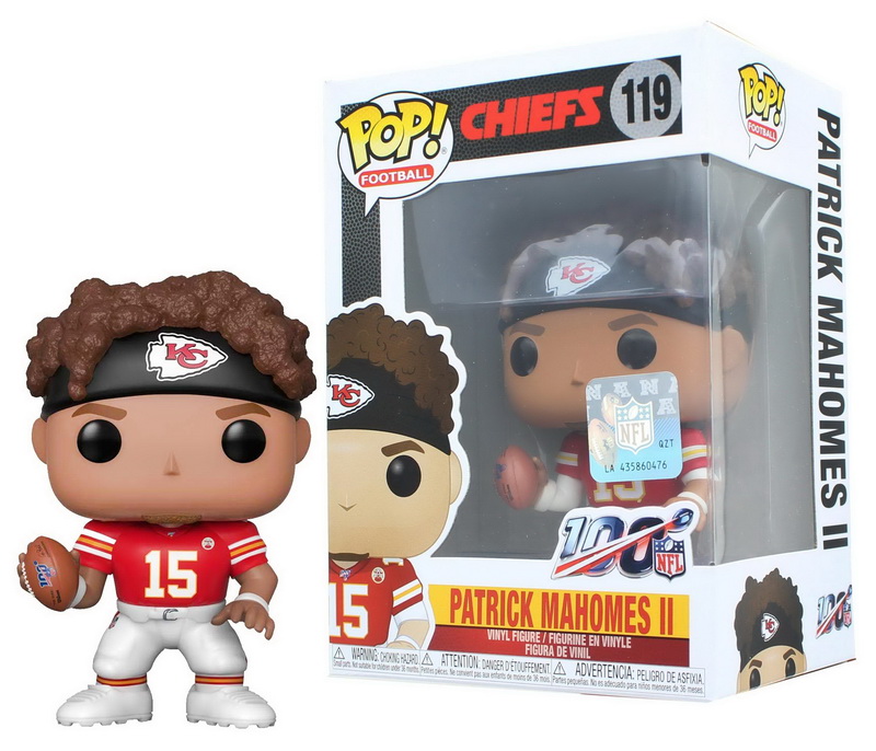 Funko进口代理批发 Funko FNK-42867-C Funko POP！ NFL 乙烯基人偶堪萨斯城酋长队帕特里克・马霍姆斯 II 3.75 英寸