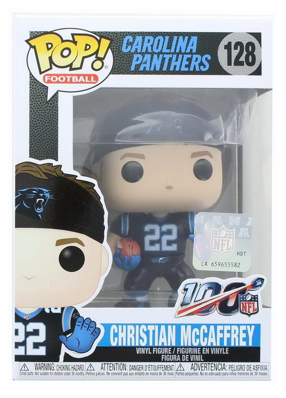 Funko进口代理批发 Funko FNK-42874-C 卡罗莱纳黑豹队 NFL Funko POP 乙烯基人物 Christian McCaffrey