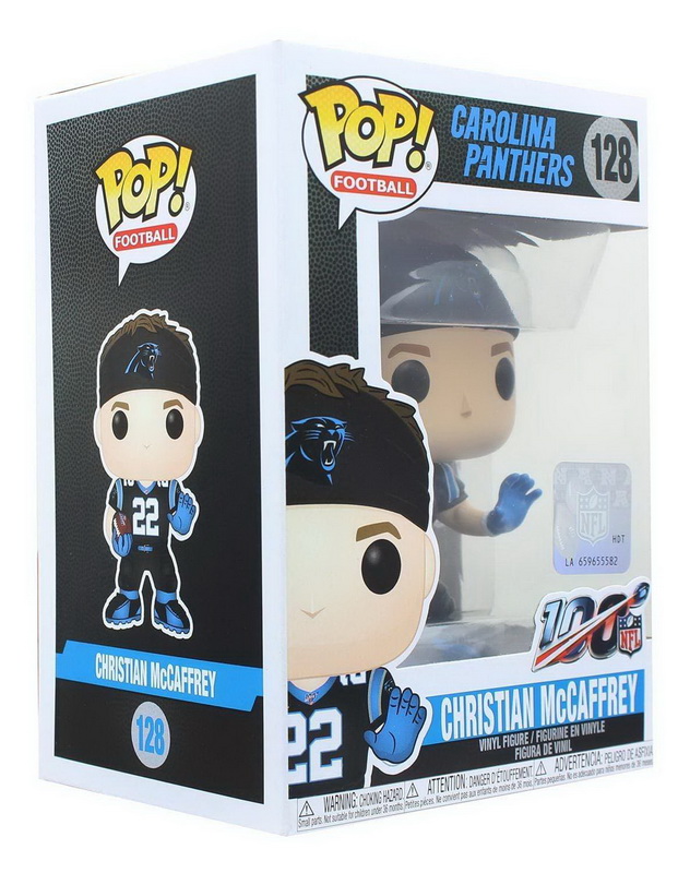 酷牌库|商品详情-Funko进口代理批发 Funko FNK-42874-C 卡罗莱纳黑豹队 NFL Funko POP 乙烯基人物 Christian McCaffrey