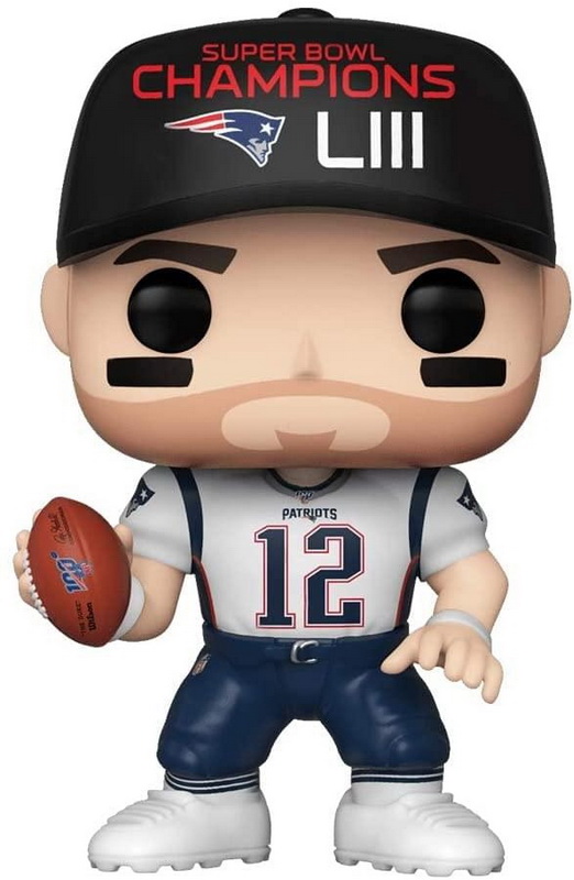 酷牌库|商品详情-Funko进口代理批发 Funko FNK-44656-C 新英格兰爱国者队 NFL Funko POP 乙烯基人偶 SB 冠军 LIII 汤姆・布雷迪