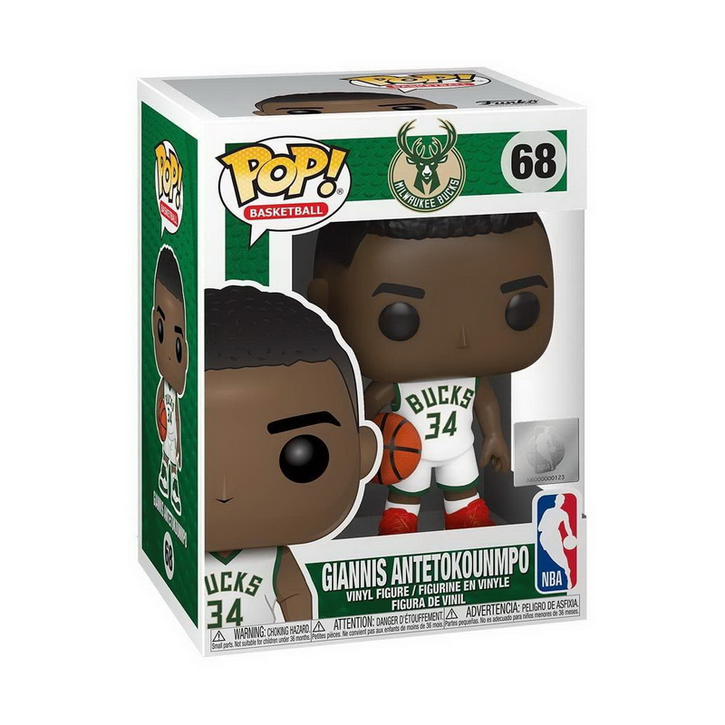 酷牌库|商品详情-Funko进口代理批发 Funko FNK-46632-C 密尔沃基雄鹿队 NBA Funko POP 乙烯基人偶 扬尼斯・阿德托昆博