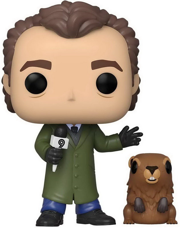 Funko进口代理批发 Funko FNK-47240-C 土拨鼠日 Funko POP 乙烯基人物，Phil Connors 和 Punxsutawney Phil