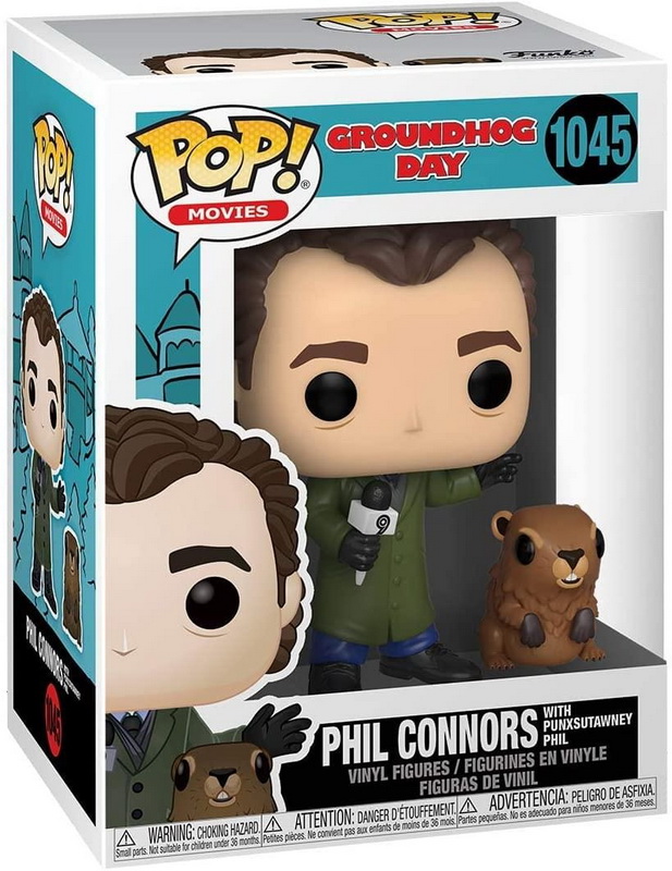 酷牌库|商品详情-Funko进口代理批发 Funko FNK-47240-C 土拨鼠日 Funko POP 乙烯基人物，Phil Connors 和 Punxsutawney Phil