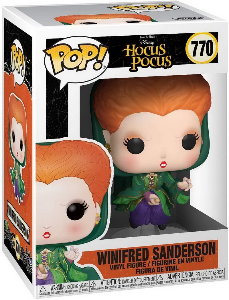 酷牌库|商品详情-Funko进口代理批发 Hocus Pocus Funko POP 迪士尼乙烯基人物，威妮弗雷德飞翔