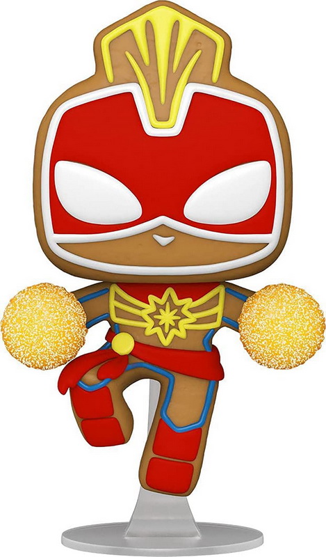 Funko进口代理批发 Funko FNK-50661-C Marvel Funko 假日 POP 乙烯基人偶 |姜饼惊奇队长