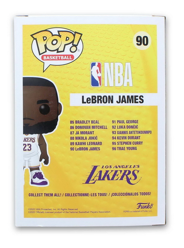 酷牌库|商品详情-Funko进口代理批发 Funko FNK-51010-C 洛杉矶湖人队 Nba Funko 流行乙烯基玩偶，勒布朗・詹姆斯替补