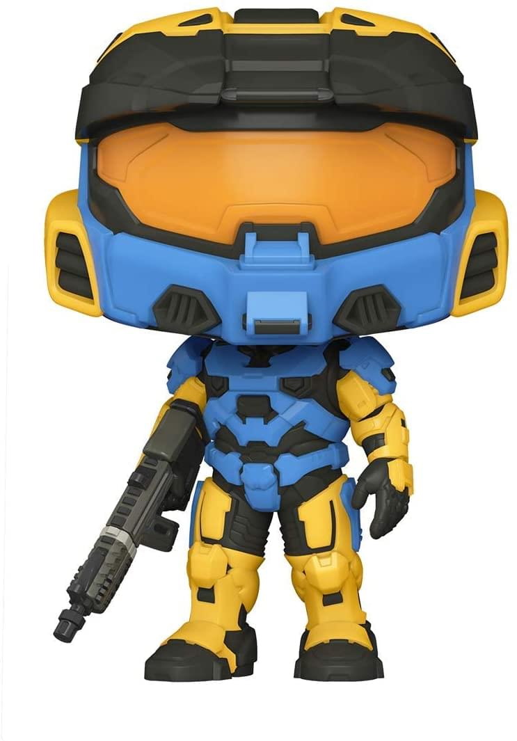 Funko进口代理批发 Funko FNK-51104-C HALO Infinite Funko POP 乙烯基玩偶，斯巴达马克 VII 蓝色/黄色