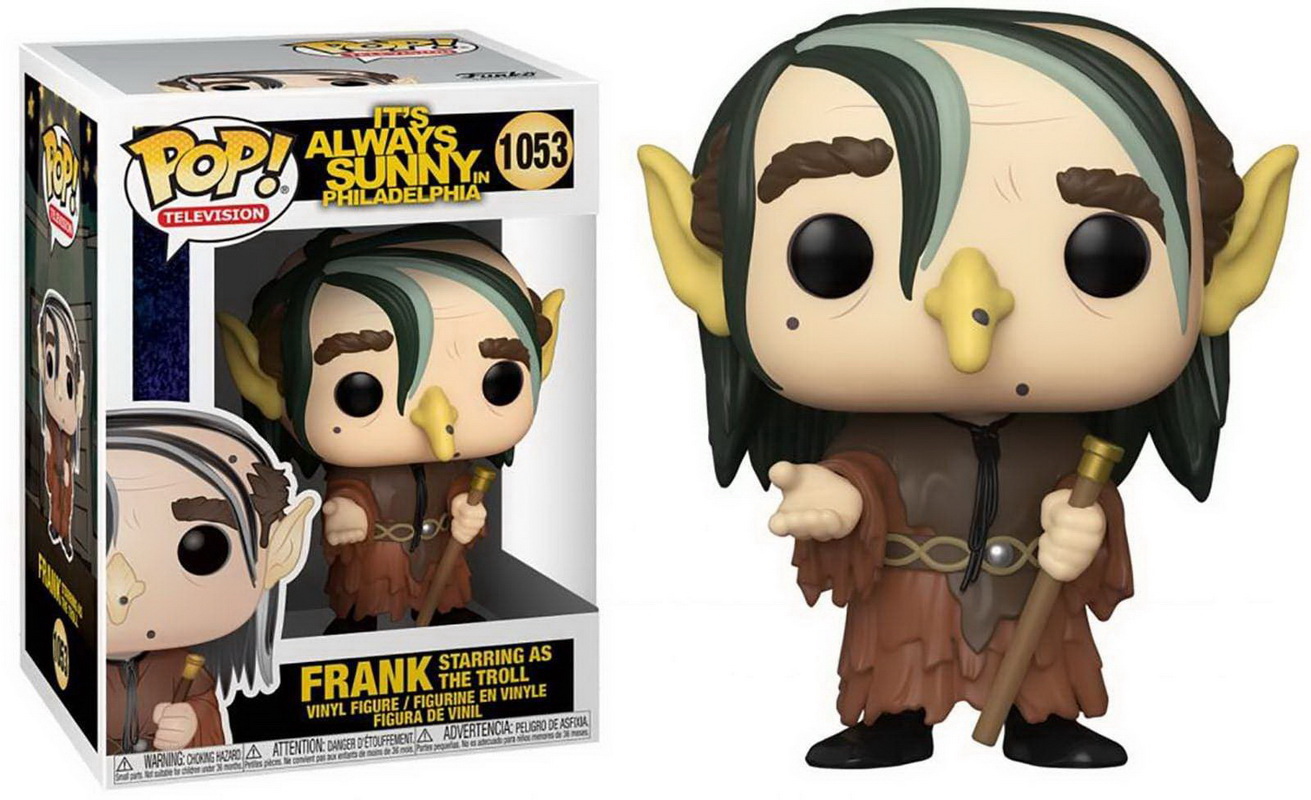 Funko进口代理批发 Funko FNK-51621-C 费城总是阳光明媚 POP 乙烯基人偶，弗兰克饰演巨魔