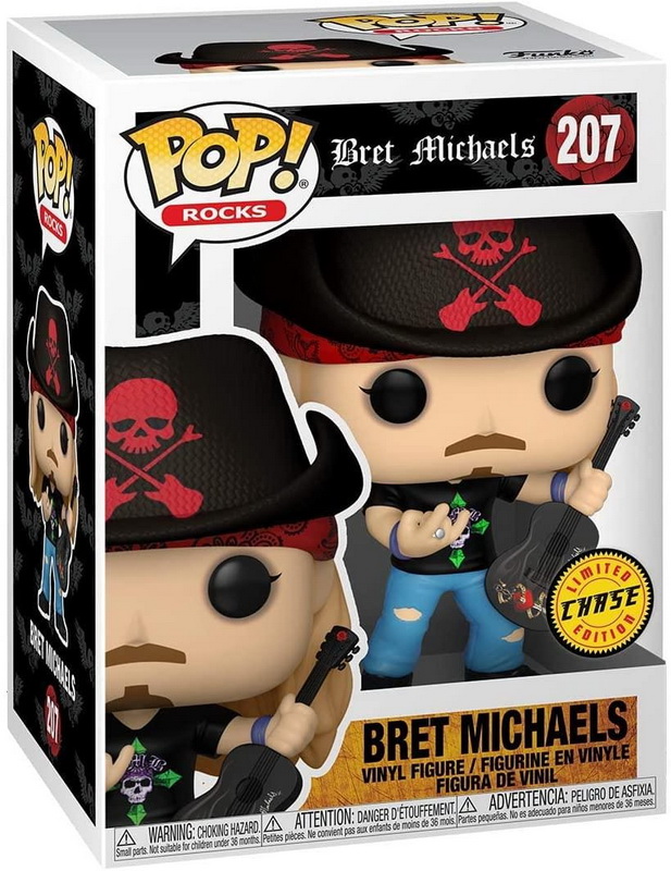 酷牌库|商品详情-Funko进口代理批发 Funko FNK-52929-CV Bret Michaels Funko POP 摇滚乙烯基人形 |追赶