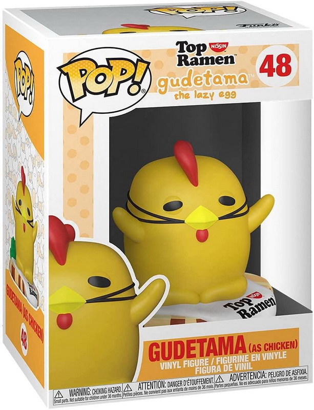 酷牌库|商品详情-Funko进口代理批发 Funko FNK-55771-C Sanrio GudeXNissin Funko POP 乙烯基人物 |蛋黄哥饰演小鸡