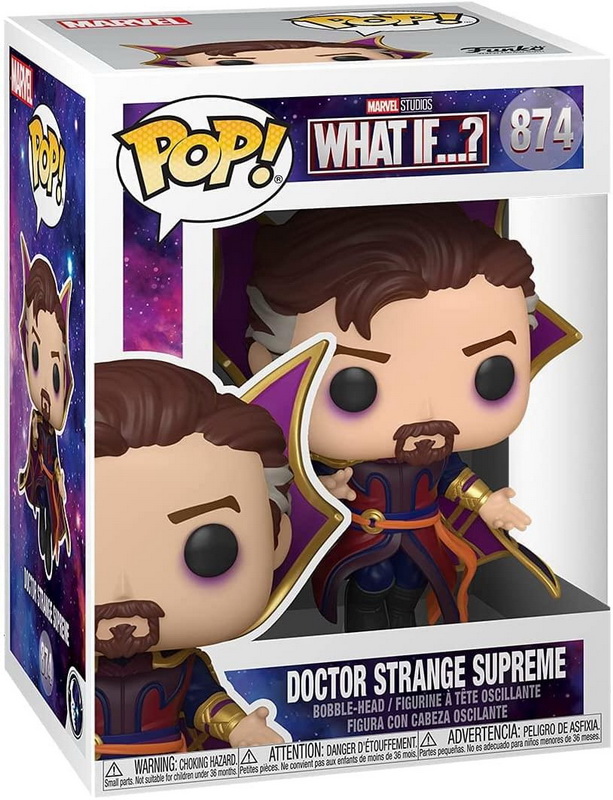 酷牌库|商品详情-Funko进口代理批发 Funko FNK-55815-C 漫威如果怎样？ Funko POP 乙烯基人物 |奇异博士至尊