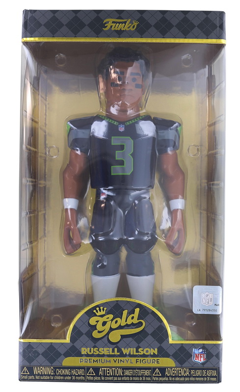 Funko进口代理批发 Funko FNK-57288-C 西雅图海鹰队 NFL Funko 金色 12 英寸乙烯基人偶 |拉塞尔・威尔逊