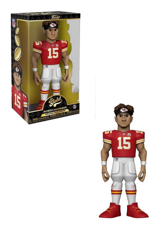 Funko进口代理批发 Funko FNK-57289-C 堪萨斯城酋长队 NFL Funko 金色 12 英寸乙烯基人偶 |帕特里克・马霍姆斯