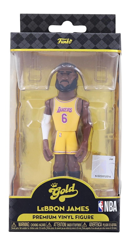 Funko进口代理批发 Funko FNK-57291-C 洛杉矶湖人队 NBA Funko 金色 5 英寸乙烯基人偶 |勒布朗・詹姆斯