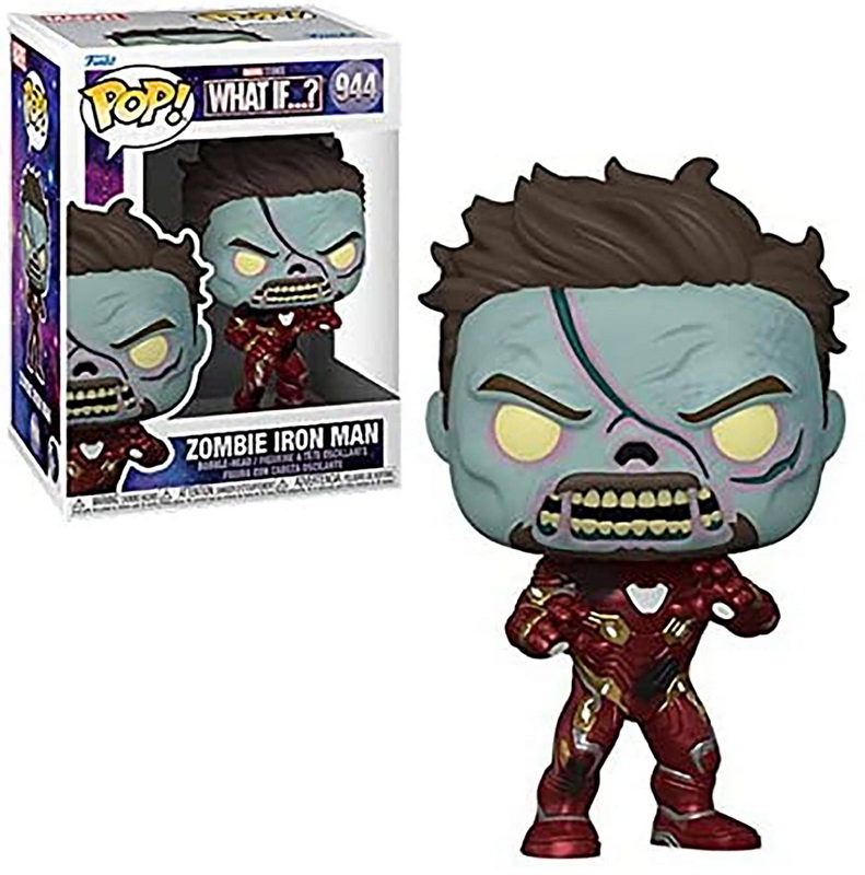 酷牌库|商品详情-Funko进口代理批发 Funko FNK-57379-C 漫威如果怎样？ Funko POP 乙烯基人物 |僵尸钢铁侠