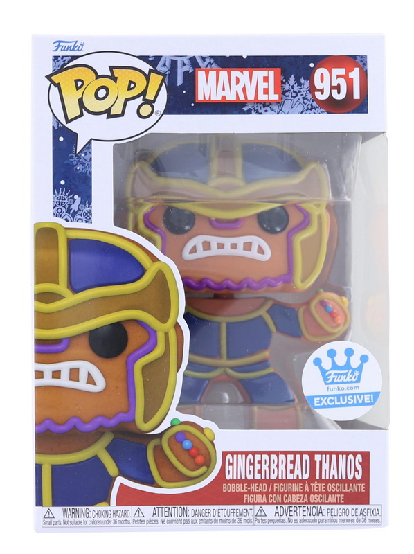 Funko进口代理批发 Funko FNK-58196-C Marvel Funko 假日 POP 乙烯基人偶 |姜饼灭霸