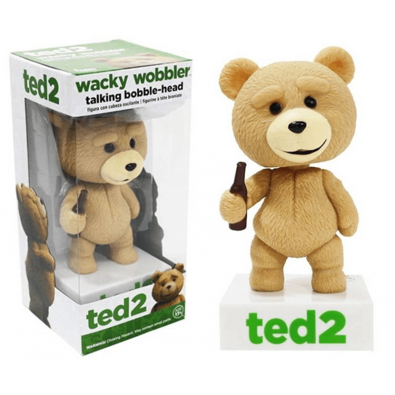 Funko进口代理批发 Funko Ted 2 Funko Wacky Wobbler 摇头公仔：会说话的 Ted（R 级）