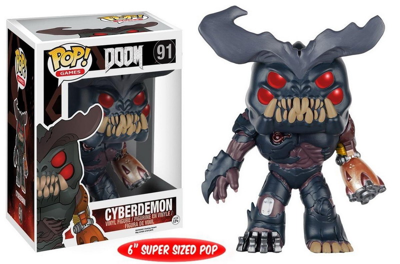 酷牌库|商品详情-Funko进口代理批发 Funko Doom POP 6 英寸乙烯基玩偶：网络恶魔