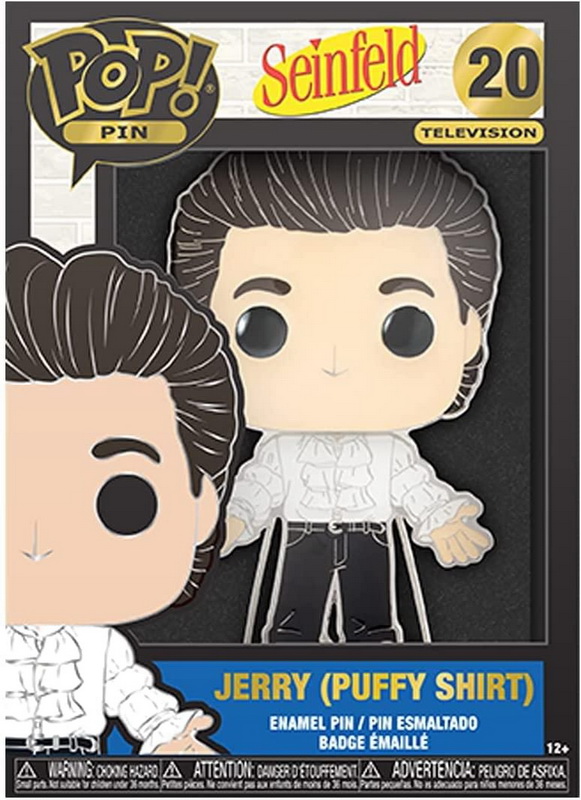 酷牌库|商品详情-Funko进口代理批发 Funko FNK-SNFPP0006-C Seinfeld 3 英寸 Funko POP 别针 |杰瑞蓬松衬衫