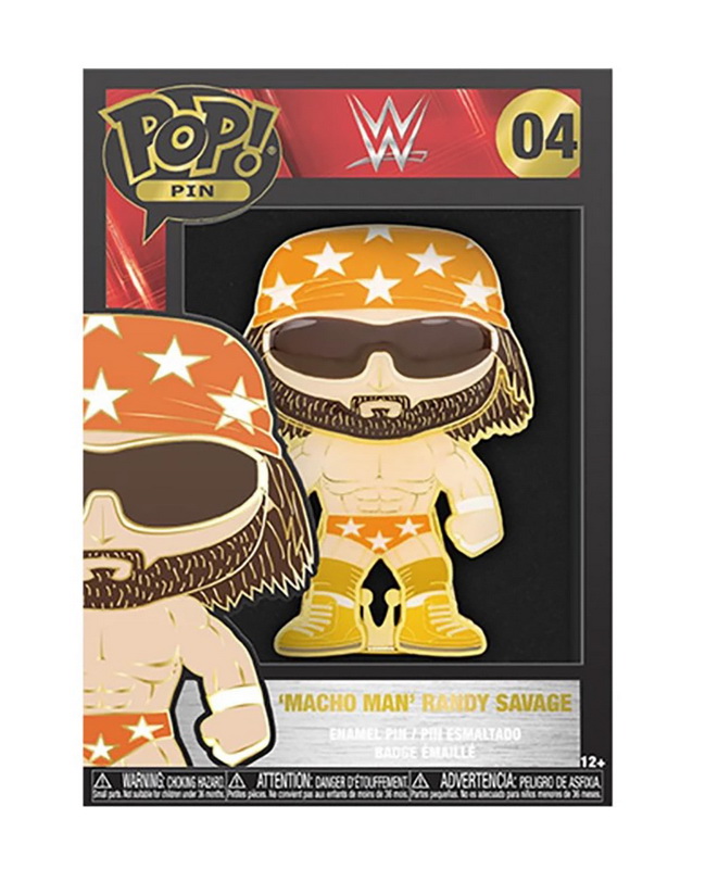 酷牌库|商品详情-Funko进口代理批发 Funko FNK-WWEPP0006-C WWE 3 英寸 Funko POP 别针 |兰迪・马乔・曼・萨维奇