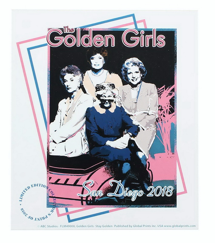 Global Prints进口代理批发 Global Prints The Golden Girls 7" x 6" 印刷海报 SDCC 独家