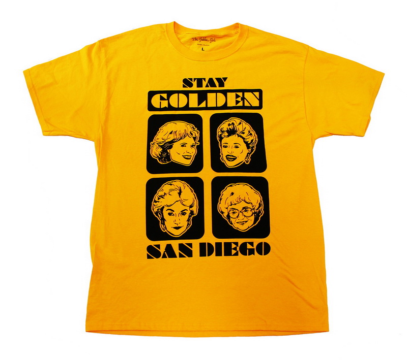 Hybrid Apparel进口代理批发 Hybrid Apparel Golden Girls“Stay Golden San Diego”男式 T 恤