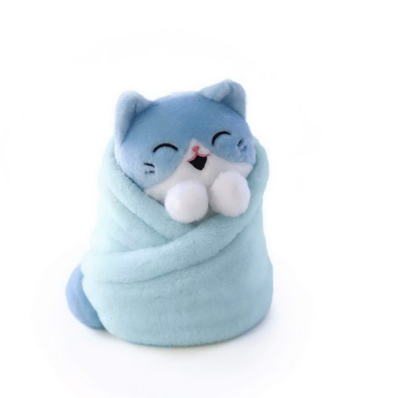 Hashtag Collectibles进口代理批发 Hashtag 收藏品 Purritos 金枪鱼毛绒小猫毯子 7 英寸