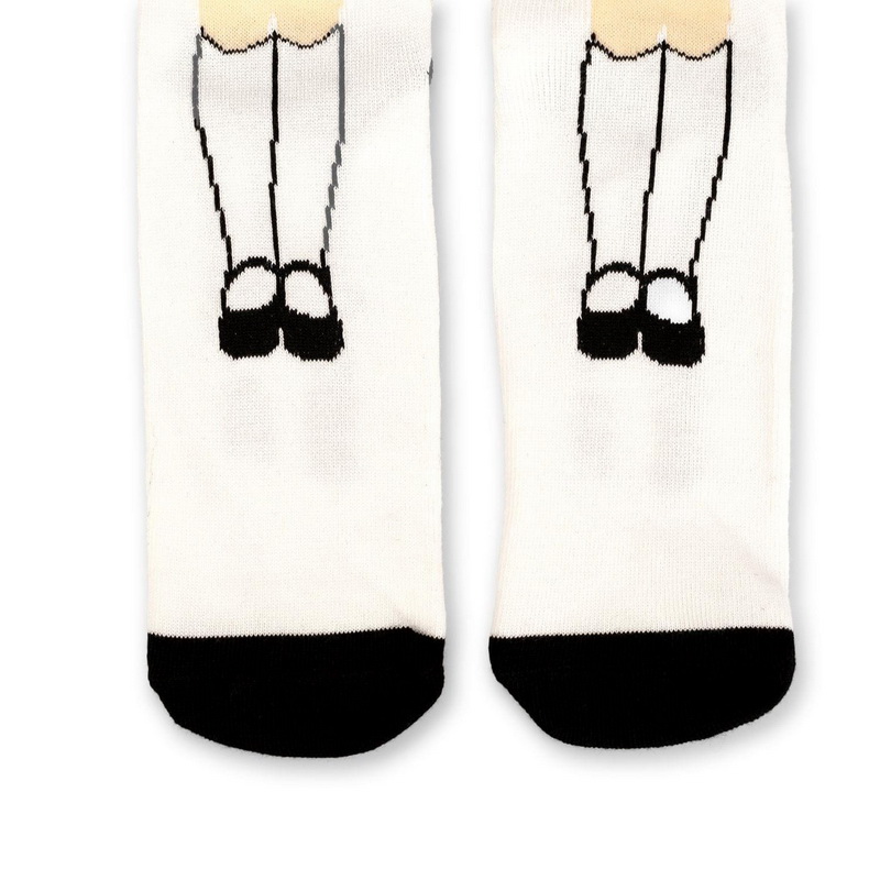 酷牌库|商品详情-HYP进口代理批发 Hypnotic Socks The Shinning 独家 Grady Twins 白色圆领袜