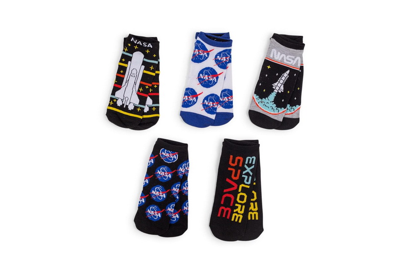 酷牌库|商品详情-Hypnotic Socks进口代理批发 催眠袜 HYP-TK626-C NASA 新颖低胸男女通用短袜，5 双