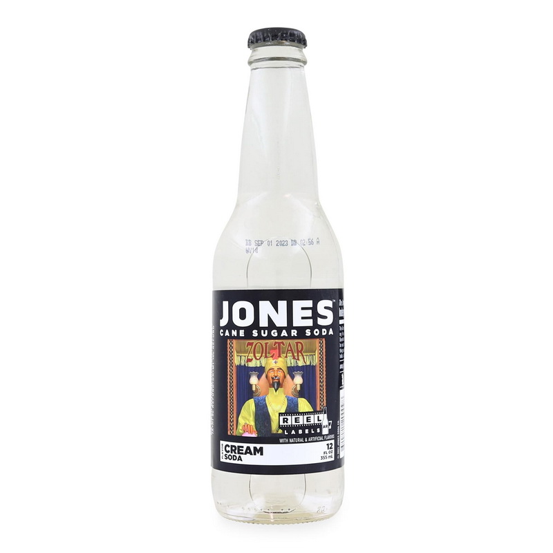 Jones Soda进口代理批发 Jones Soda JSS-200098-C Zoltar AR 卷轴标签 12 盎司 Jones Soda |奶油苏打水