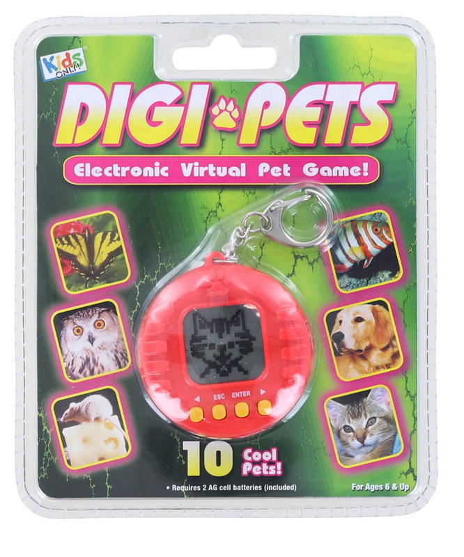 Kids Only进口代理批发 仅限儿童 KSO-601409-C Digi Pets 电子虚拟宠物游戏 |红色的