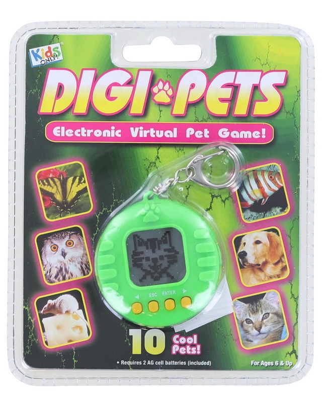 Kids Only进口代理批发 仅限儿童 KSO-601416-C Digi Pets 电子虚拟宠物游戏 |绿色的